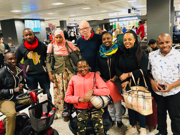 The Spring 2019 cohort at Dulles Airport in Washington, DC.